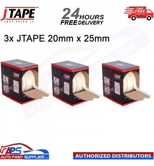 3 X J TAPE 1012.2025 NO EDGE BLENDING TAPE PLUS 20MMX25M JTAPE REPAIR MASKING